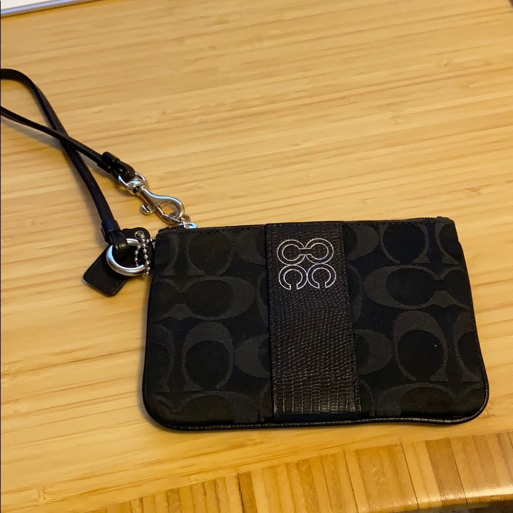Coach Monogram Wristlet